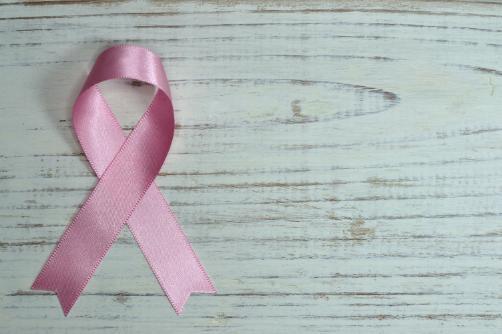 Pink ribbon for breast cancer